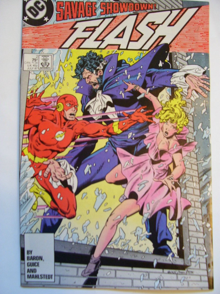 Flash Vol.2 #2 vs Vandal Savage by Mike Baron & The Rogues #1