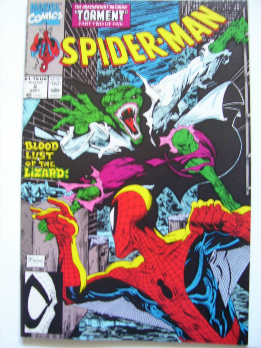 Spiderman #2 by Mcfarlane Torment pt.2 Vs. The Lizard- movie villain