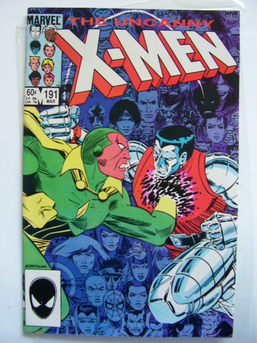 Uncanny X-men #191 Avengers, Spiderman and Captain America Appearances