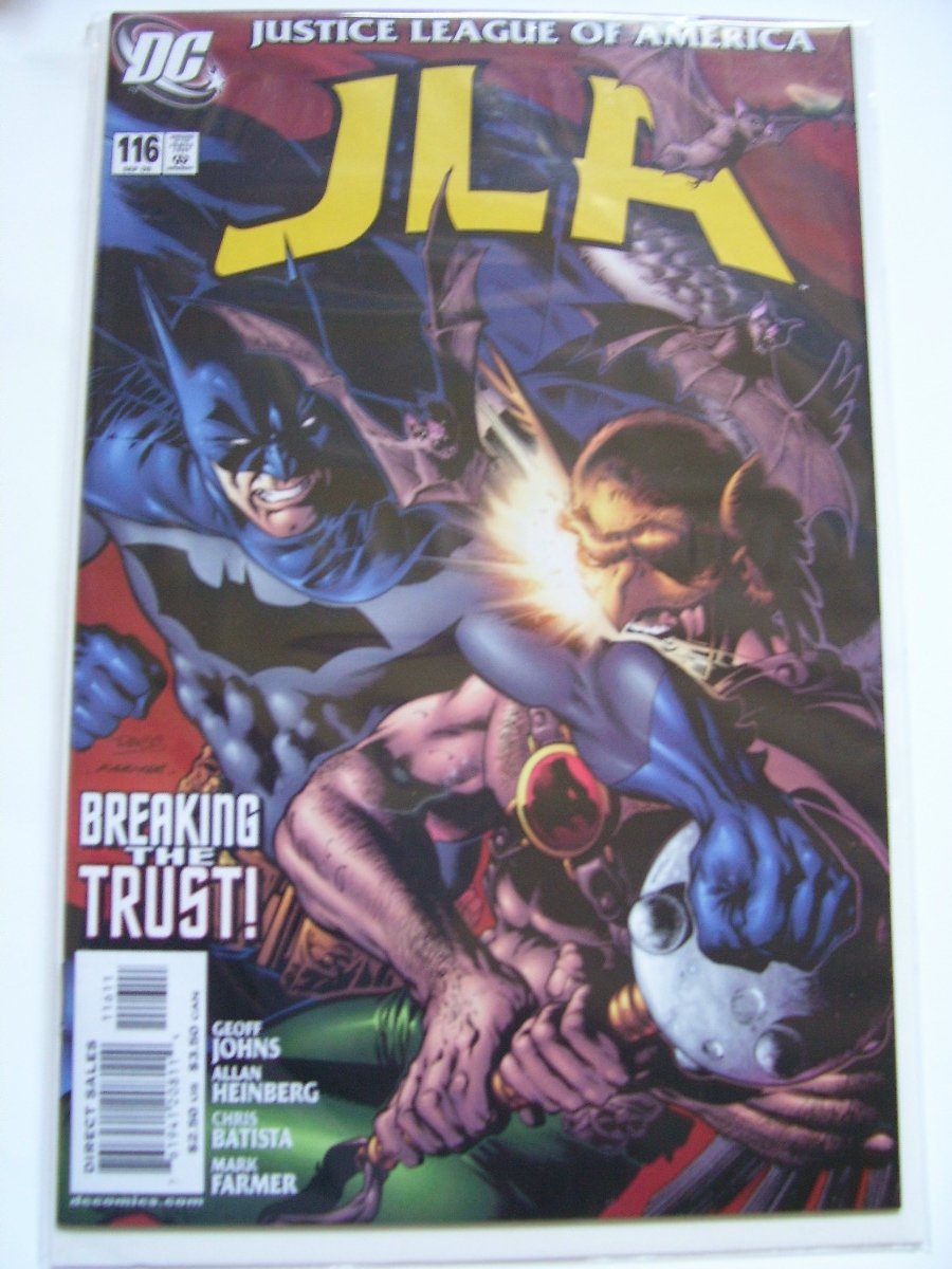 JLA #116 Breaking the Trust! Batman Vs. Hawkman