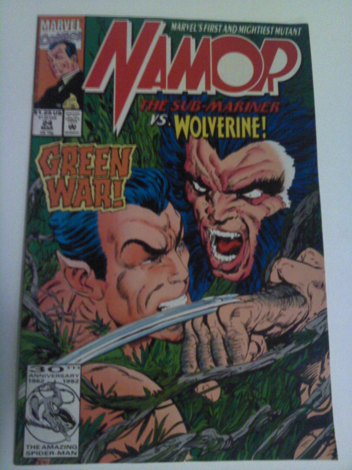 Namor #24 vs Wolverine by x-men/superman artist John Byrne