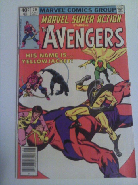 Marvel Super Action Avengers #20 Reprint by Roy Thomas/Buscema 1st Yellojacket