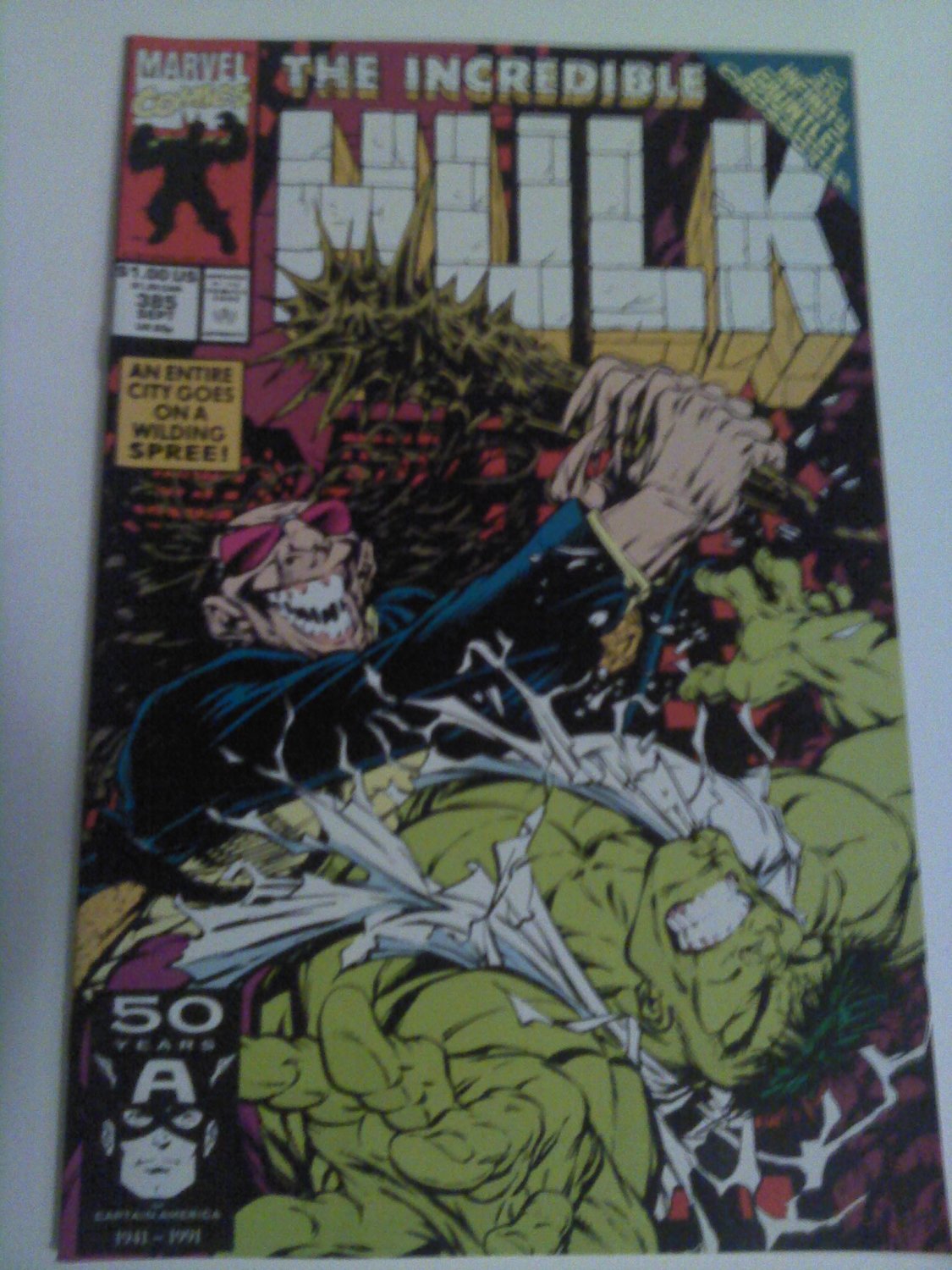 ncredible Hulk #385 Dale Keown/Peter David/ an Infinity Gauntlet Crossover