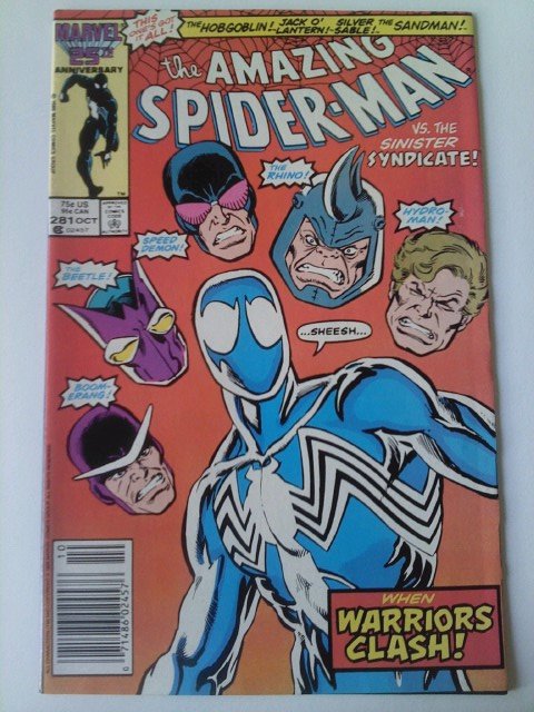 Amazing Spiderman #281 Versus Sinister Syndicate, Amazing spideman #189