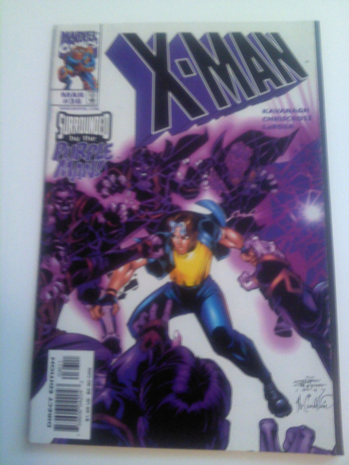 X-man #36 Surrounded by the Purple Man!
