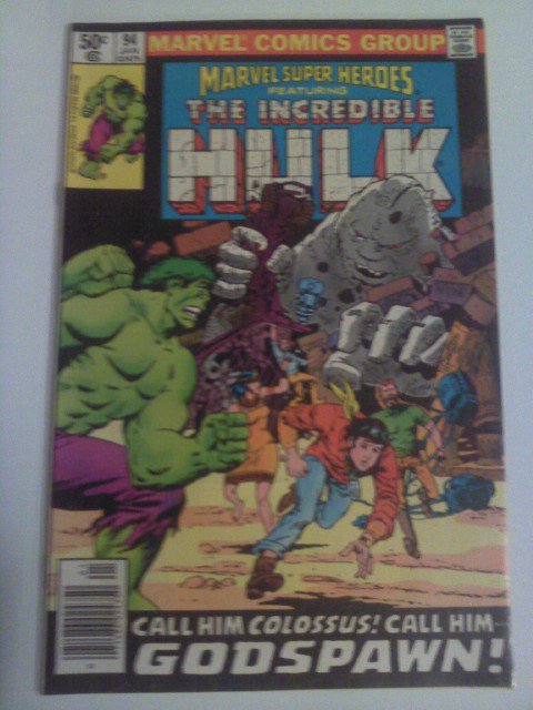 Marvel Super-Heroes Incredible Hulk #94 Call Him Colossus! Call him Godspawn!