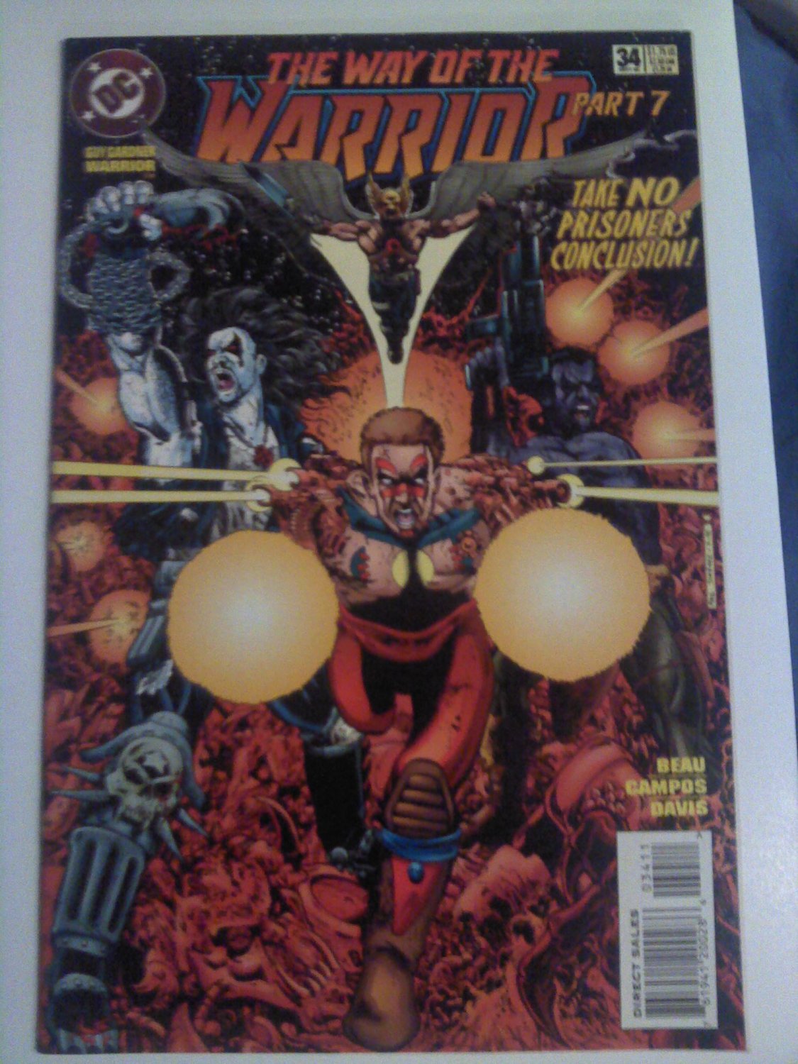 Guy Gardner Warrior #34 Way of the Warrior pt.7 Take no prisoner conclusion;Lobo