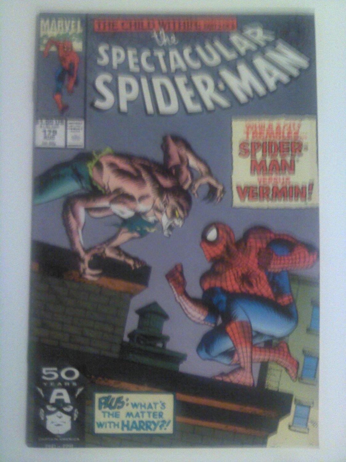 Spectacular Spideman #179 Vs Vermin