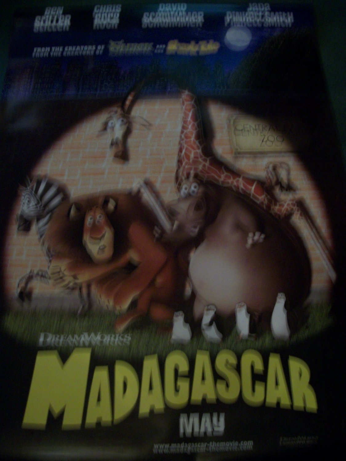 Madagascar Original Movie Poster Approx. 48 X 69