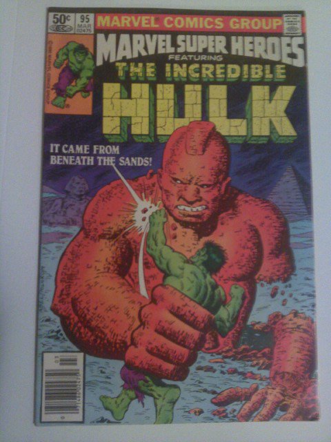 Marvel Super-Heroes Incredible Hulk #95 It came from Beneath the Sands!