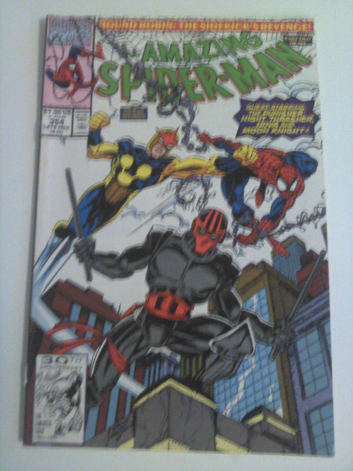 Amazing Spiderman #354 by mark bagley New warriors