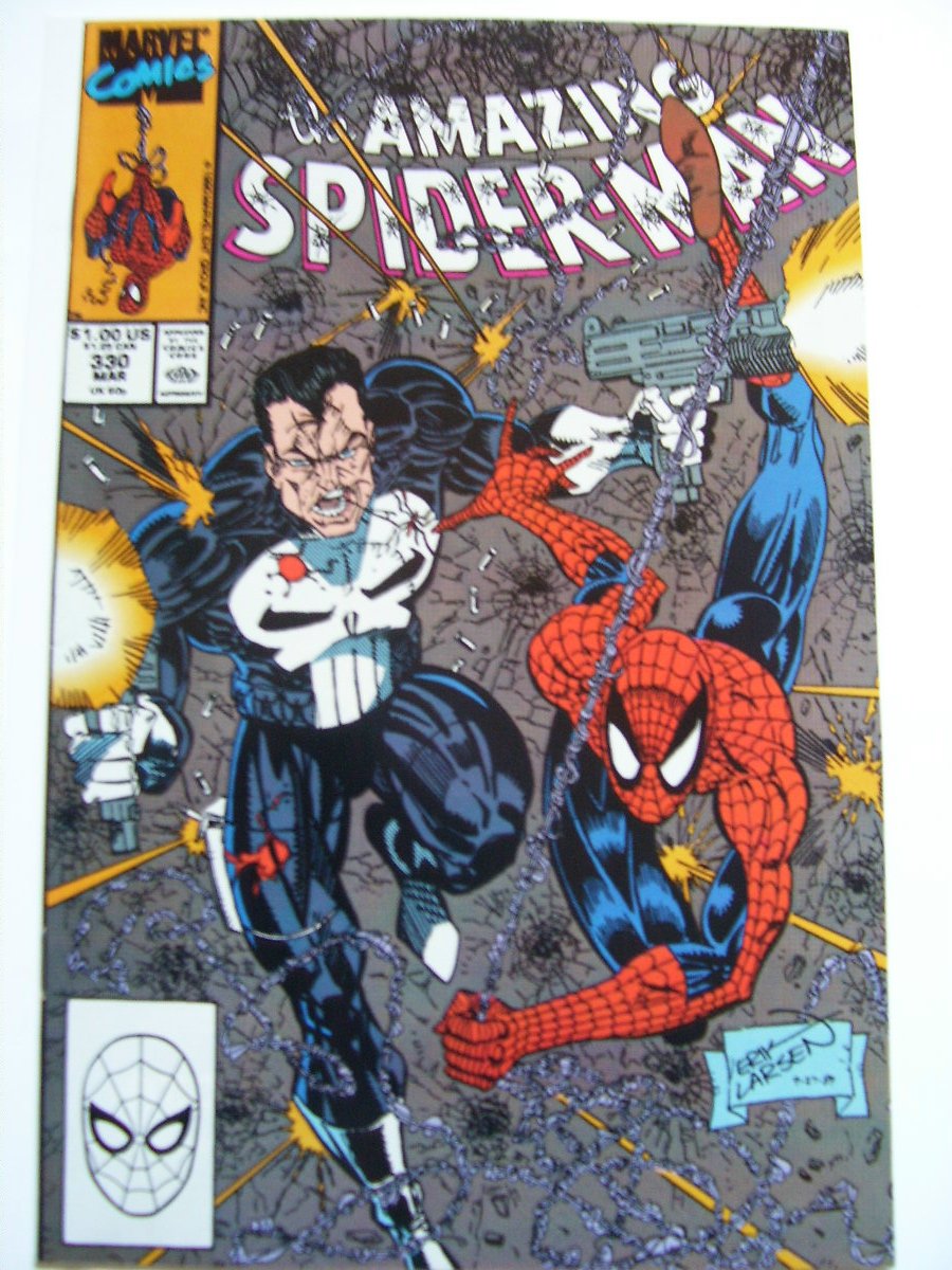Amazing Spiderman #330 Punisher by Eric Larsen