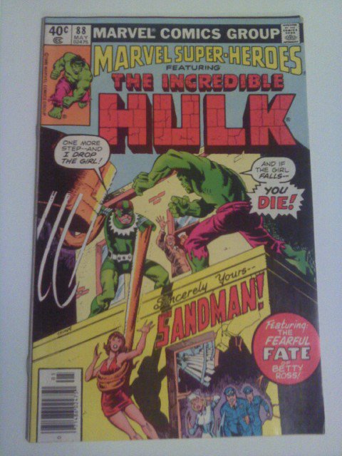 Marvel Super-Heroes The Incredible Hulk #68,88 Vs Sandman, Fate of Betty Ross