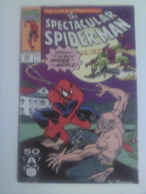 Spectacular Spideman #182 Vermin! The Goblin! Spider in the Middle!