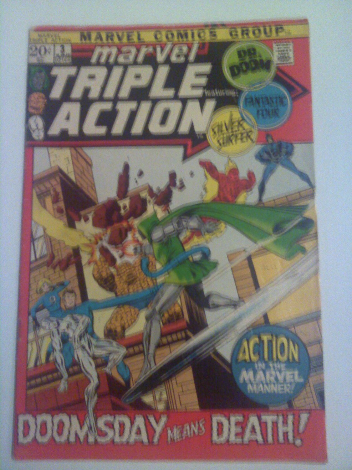 Marvel Triple Action #3 Reprint Silver Surfer's Cosmic power Stolen by Dr.Doom