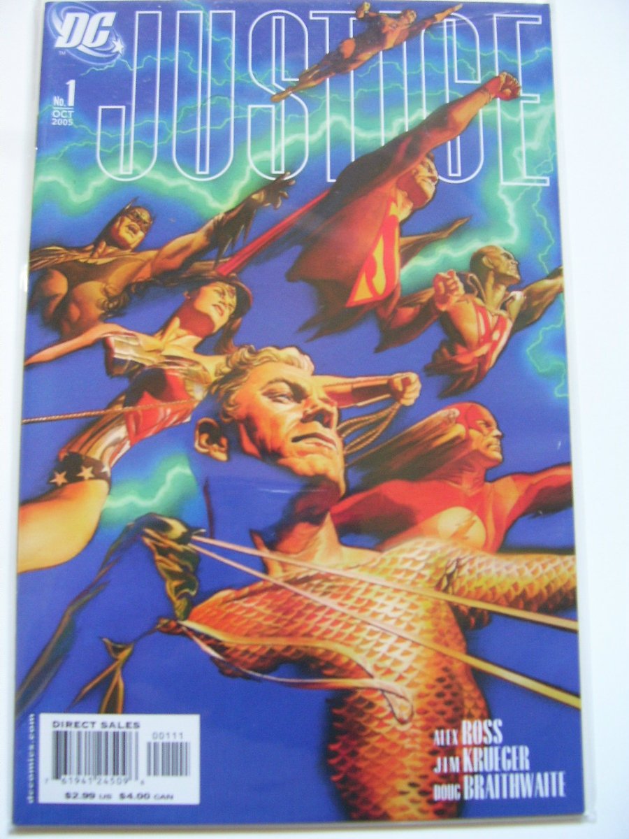 Justice #1 NM Villain Cover -Painted by Alex Ross