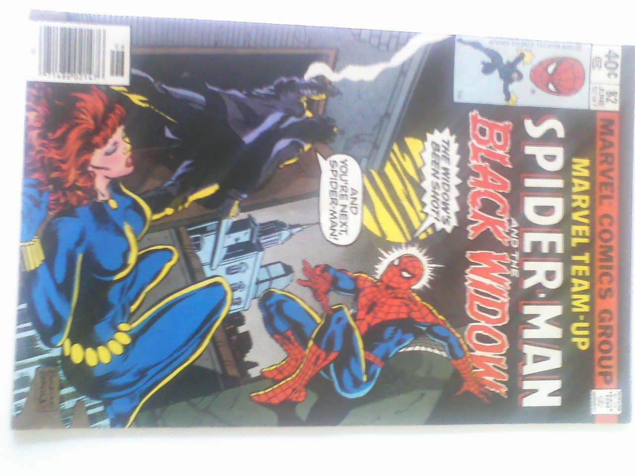 Marvel Team-Up #82, Spider-man/ The Black Widow Shot by Nick Fury #98