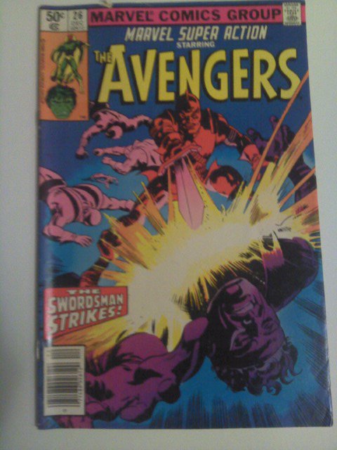 Marvel Super Action Avengers #26 Reprint by Roy Thomas/Gene Colan Haweyesorigin