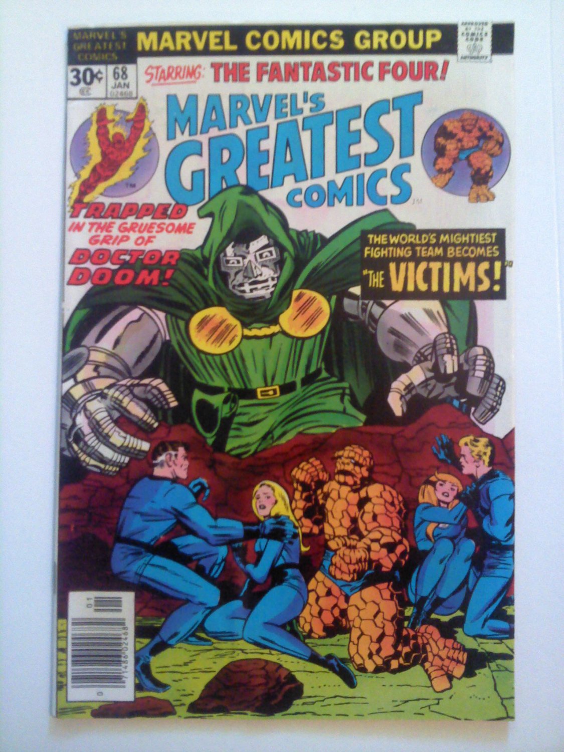 Marvel's Greatest Comics FF #68#70 Stan Lee/Jack Kirby Victims, Vs Doom, Moleman