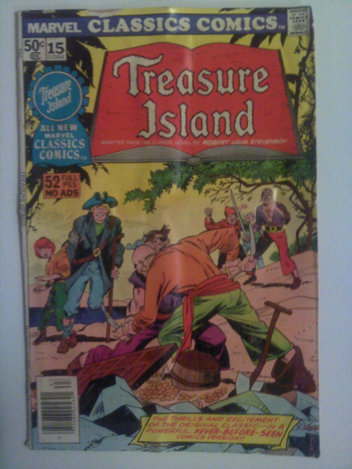 Marvel Classics Comics #15 Treasure Island 52 pages no Ads