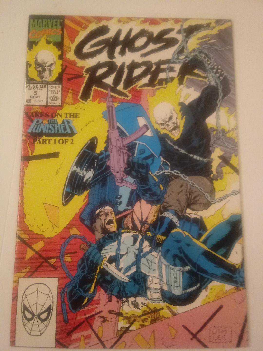 Ghost Rider #5 takes on the Punisher part 1