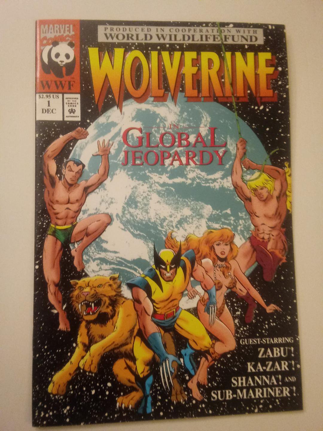 Wolverine: Global Jeopardy #1 (1993) World Wildlife Fund Marvel