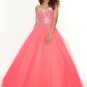 Evening pink maxi dress