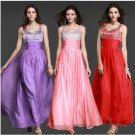 Evening maxi dress: Purple, pink or red