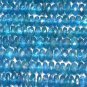 Wholesale Blue Apatite Faceted Rondelle Beads in 5X6mm