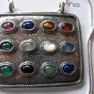 Big Breastplate Hoshen Shield Pendant Sterling Silver 925