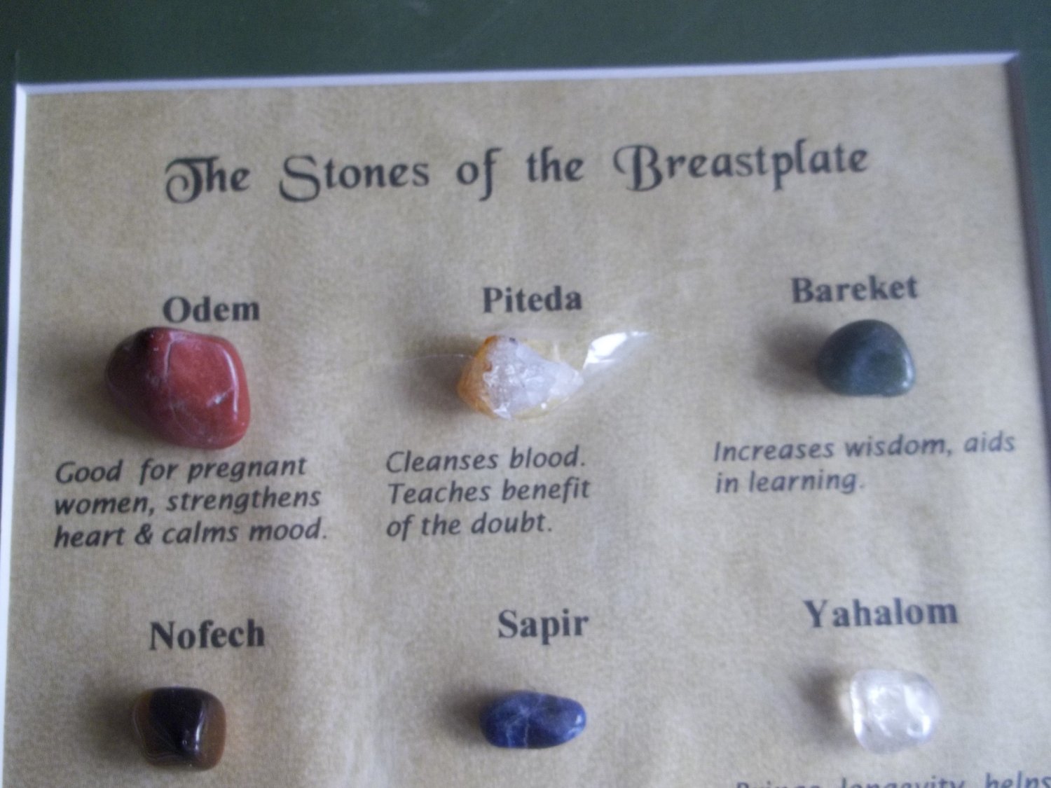 The Precious Stones Of The Breastplate