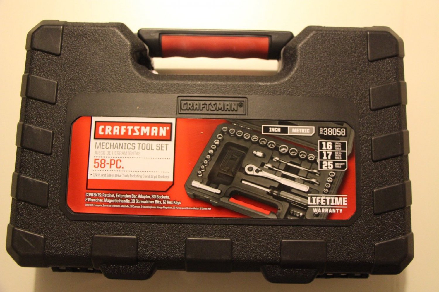 NEW Craftsman 58 piece Mechanics Tool Set Metric & Standard w/ Case ...