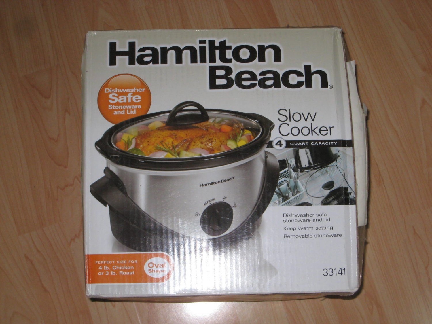 New in Box Hamilton Beach 4 Qt Slow Cooker Oval Shape 33141