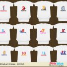 Pink Blue India Personalized Milestone Romper - Monthly Set of 12