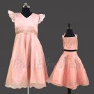 PinkBlueIndia Partywear Mom and Daughter Matching Outfit