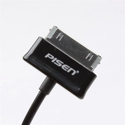 Genuine PISEN 1m Black Charging Data Cable for Samsung Galaxy Tab