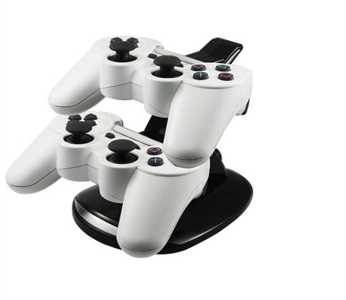 Dual Charger Station for Wireless Dual Shock Bluetooth PS3 Controller Gamepad