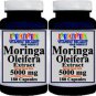 2X Moringa Oleifera Extract 5000mg -360 capsule  for anti-aging and health