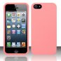 Pink Rubber TPU Gloss Case Cover Apple iPhone5 w/2 screen protector & data cable