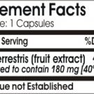 Tribulus Terrestris Standardized Extract 450mg Capsules daily intake 1350 mg