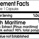 French Maritime Pine Bark Extract-150 mg 180 Capsules Vitamins Because