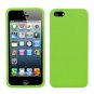 Green TPU Rubber Soft Silicone Gel Skin Case Cover for iPhone 5 & Car charger