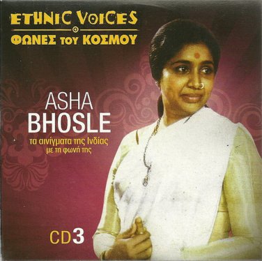 ETHNIC VOICES cd3 11 tracks India ASHA BHOSLE