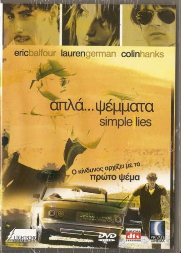SIMPLE LIES Eric Balfour Lauren German Colin Hanks Danny Pino R2 DVD
