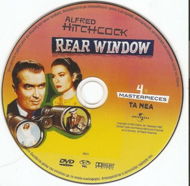 REAR WINDOW James Stewart Grace Kelly Wendell Corey Thelma Ritter R2 DVD