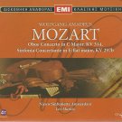 MOZART Oboe Concerto in C Major KV 314 Sinfonia Concertante KV 297b 6 tracks CD