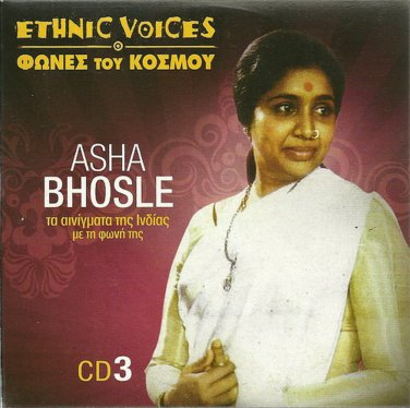 ASHA BHOSLE India ETHNIC VOICES cd3 Burman Ramachandra Nayyar Kumar 11 tracks CD