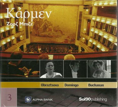 CARMEN Obraztsova Domingo Buchanan GEORGE BIZET booklet 14 tracks CD