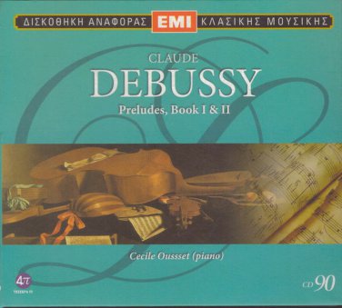 CLAUDE DERUSSY Preludes Book I&II Cecile Oussset 24 tracks CD