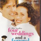 FOUR WEDDINGS AND A FUNERAL (1994) Hugh Grant Andie MacDowell James Fleet R2 DVD
